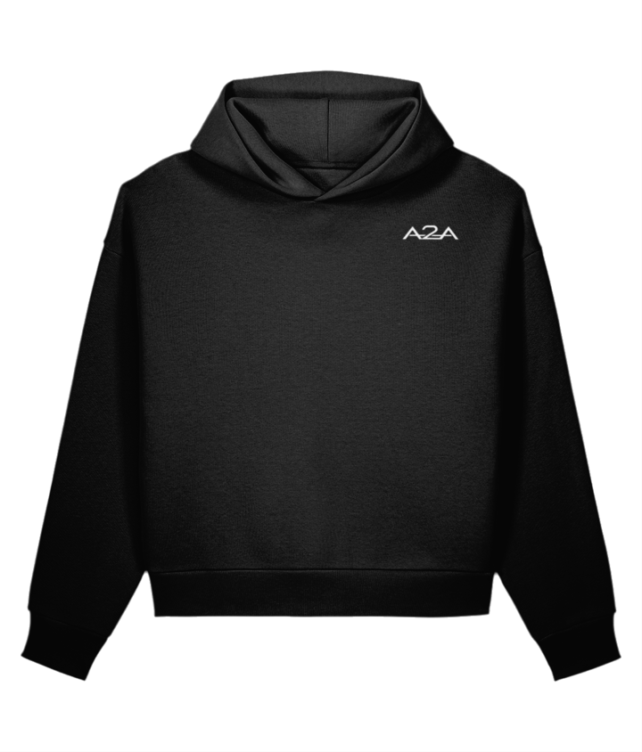 Previous supplier design: A2A Heavy Oversized Hoodie in Black. New branding is not shown.
